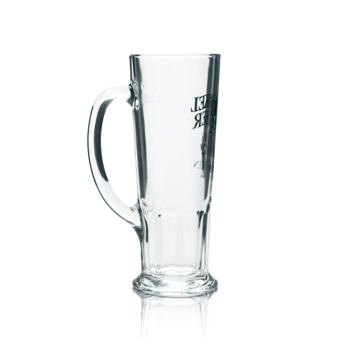 6 bicchieri da birra in vetro 0,25 l con manico e tappo in sughero, serie "Dinkel Acker" (campo di farro), birra Märzen Habsburg Sahm Seidel Henkel – Vista 3