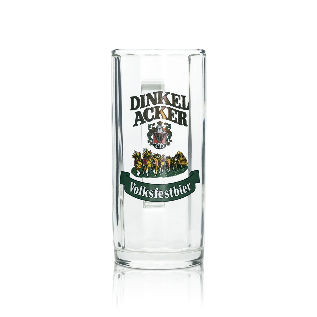 6 bicchieri da birra Dinkelacker 0,25 l boccale da birra popolare Sahm Seidel con manico – Vista 2