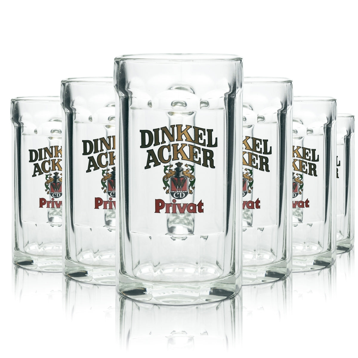 6 bicchieri da birra Dinkelacker 0,4 l boccale CD-Pils Staufeneck Seidel Sahm Henkel Privat