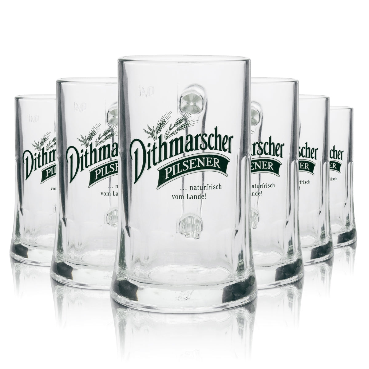 6 bicchieri da birra Dithmarscher da 0,4 l, boccale Seidel Sahm