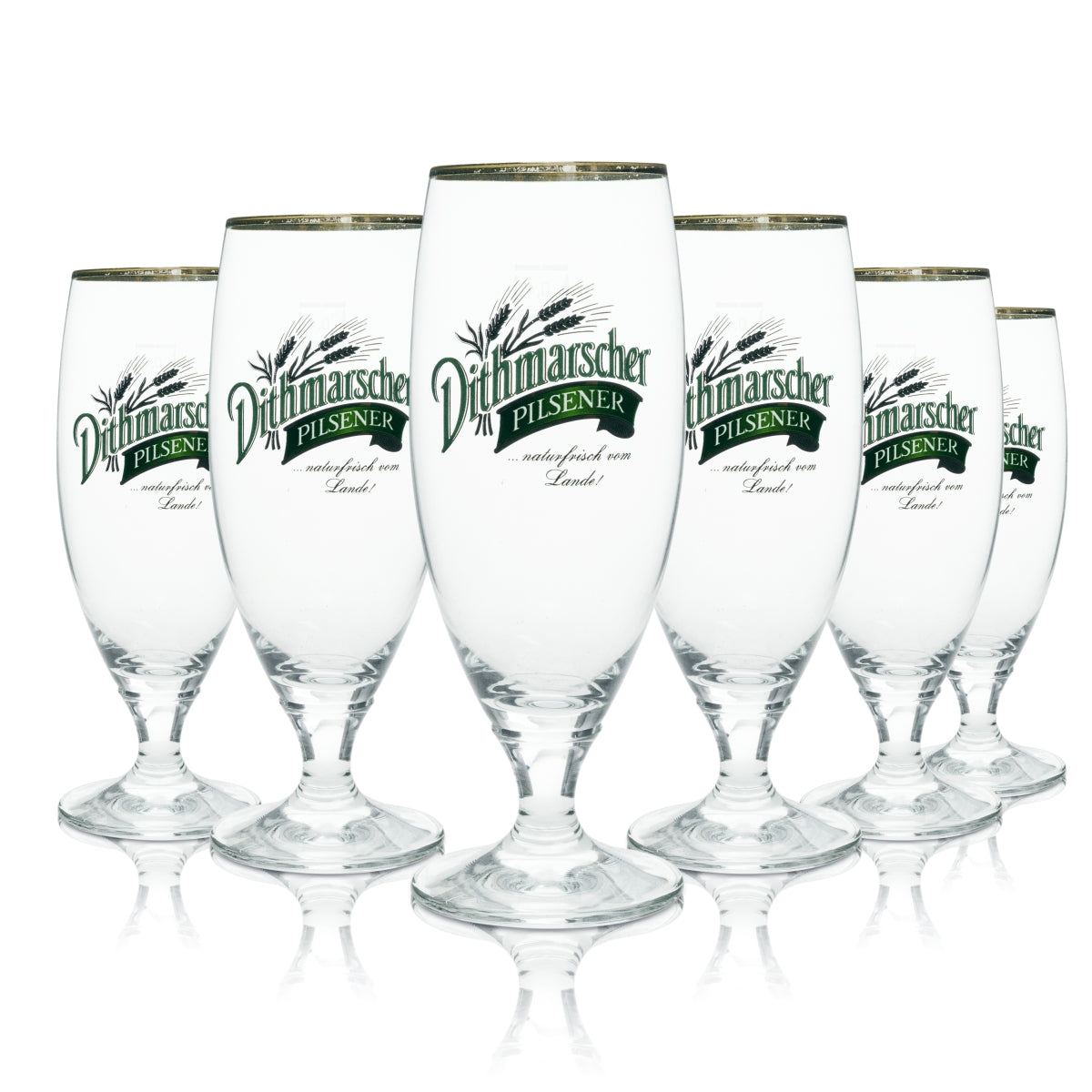 6 bicchieri da birra Dithmarscher da 0,4 l, modello Elite Pils Rastal