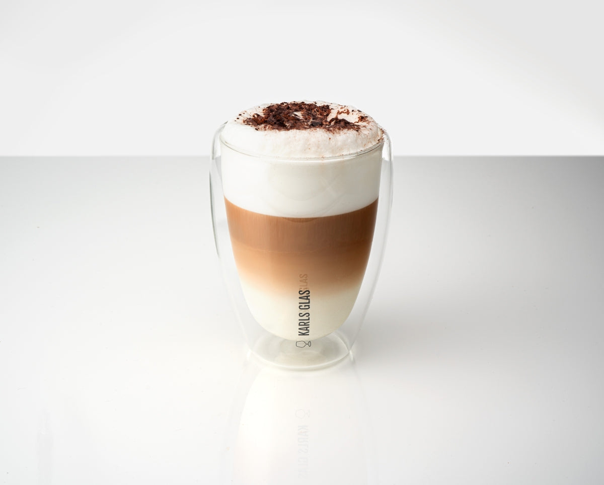 2 bicchieri a doppia parete in vetro termico da 0,35 l Latte Macchiato, caffè di alta qualità – Vista 3
