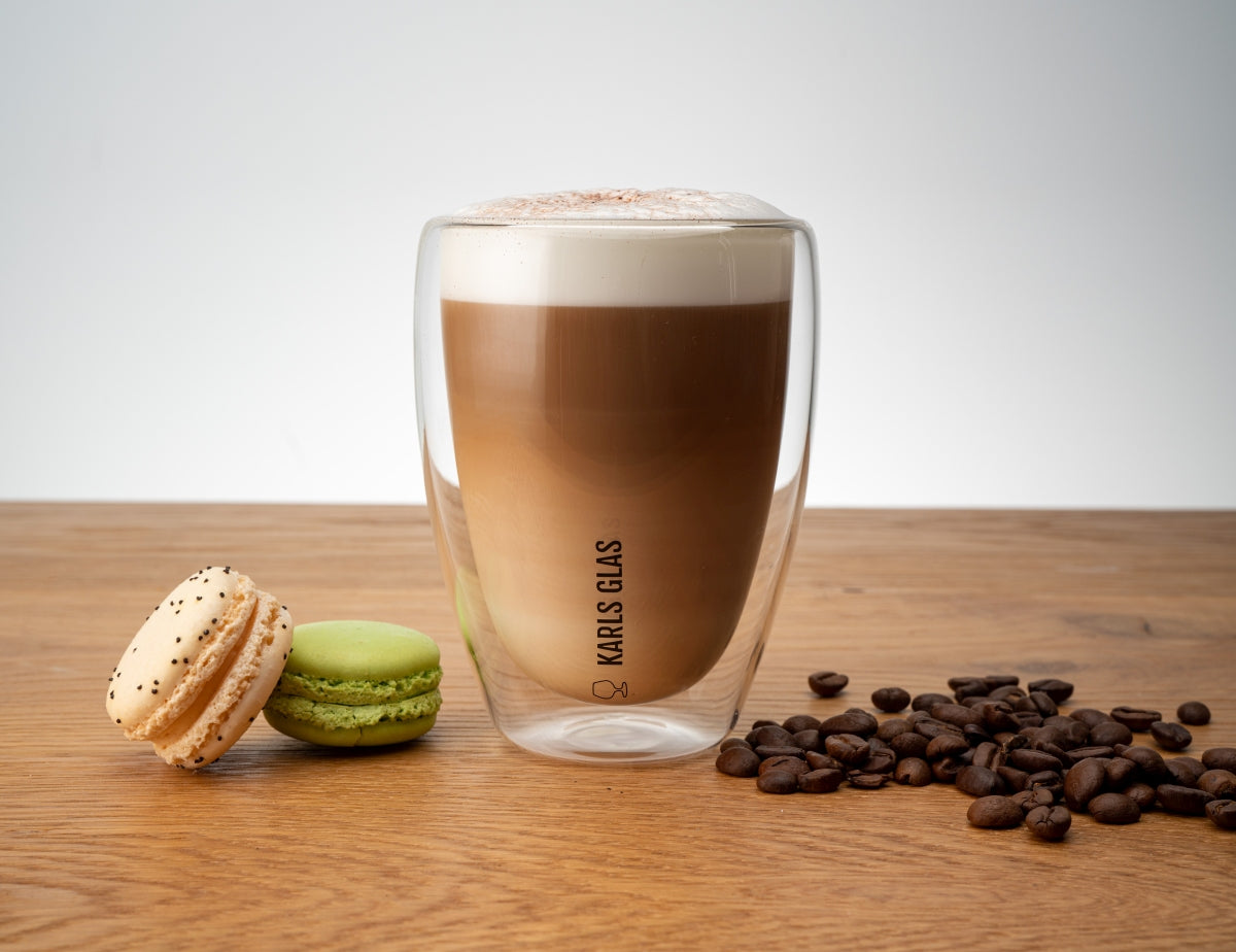 2 bicchieri a doppia parete in vetro termico da 0,35 l Latte Macchiato, caffè di alta qualità – Vista 6