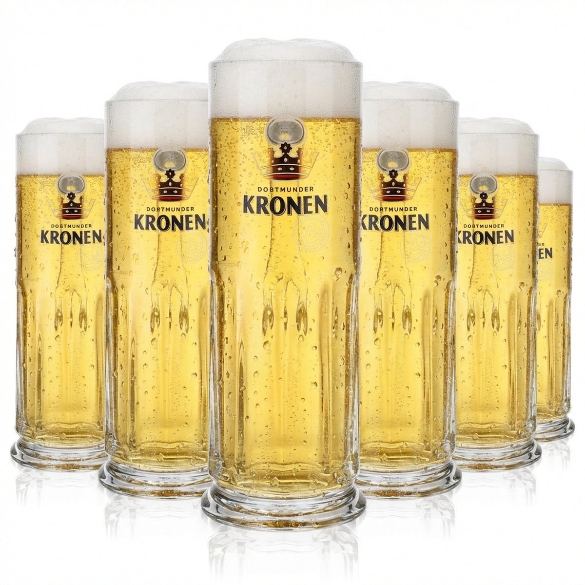 6 bicchieri da birra Dortmunder Kronen da 0,5 l, boccale da birra, boccale Maximilian