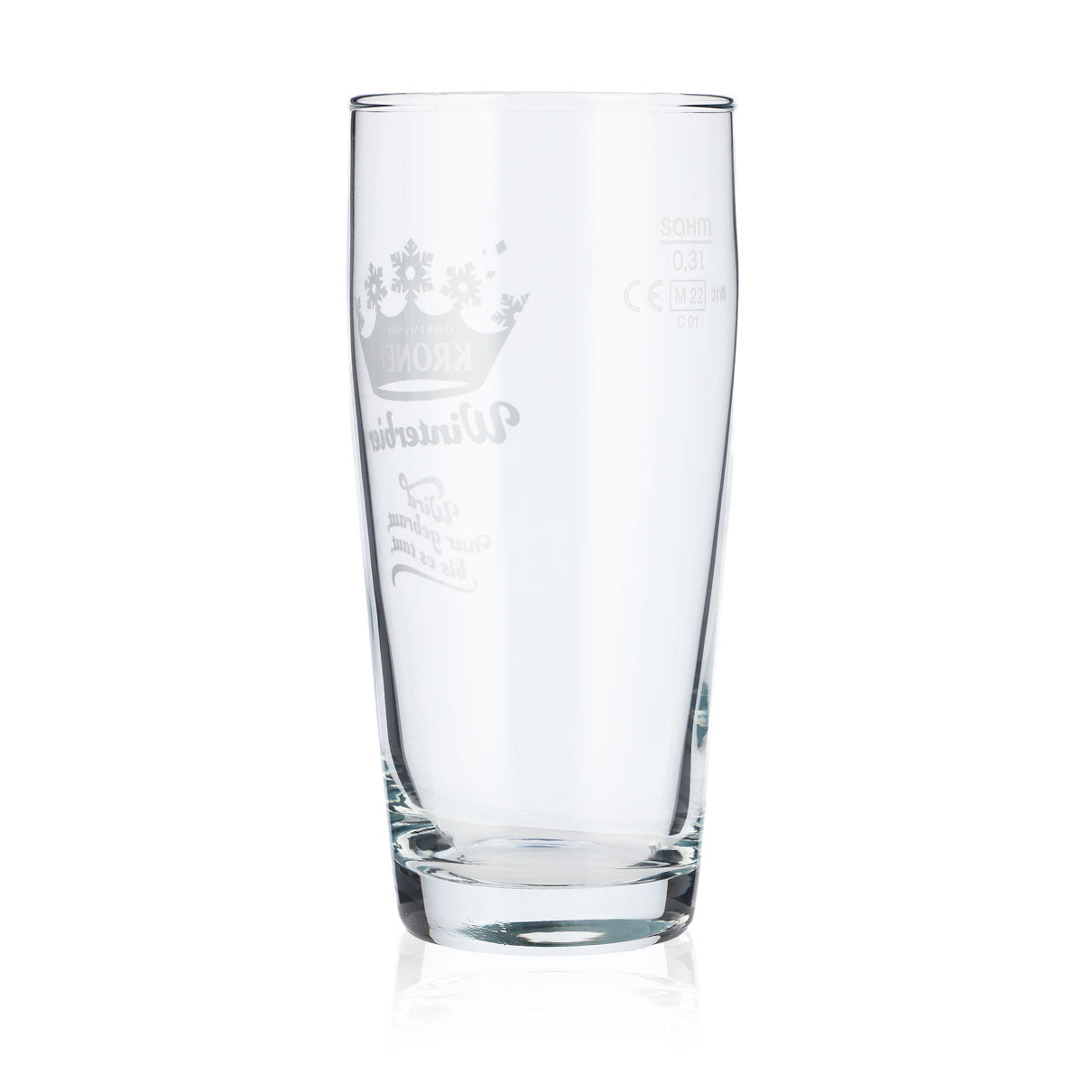 6 bicchieri da birra Dortmunder Kronen Willibecher in vetro da 0,3 l, edizione birra invernale – Vista 4
