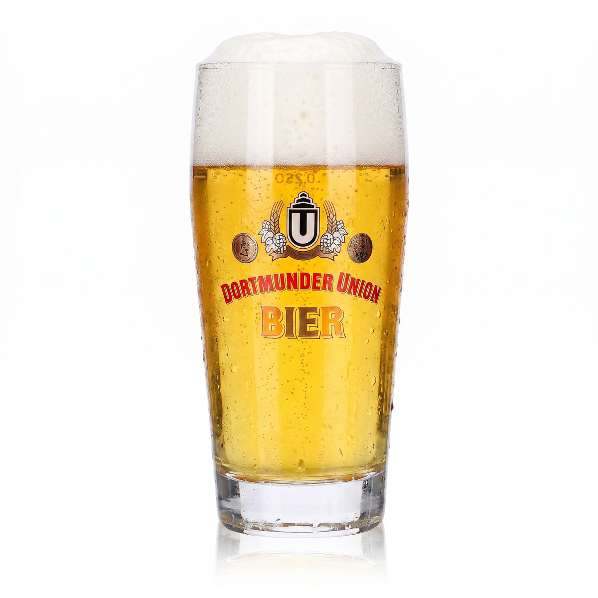 6 bicchieri da birra Dortmunder Union da 0,25 l con logo Willi in rosso (set da 6) – Vista 2