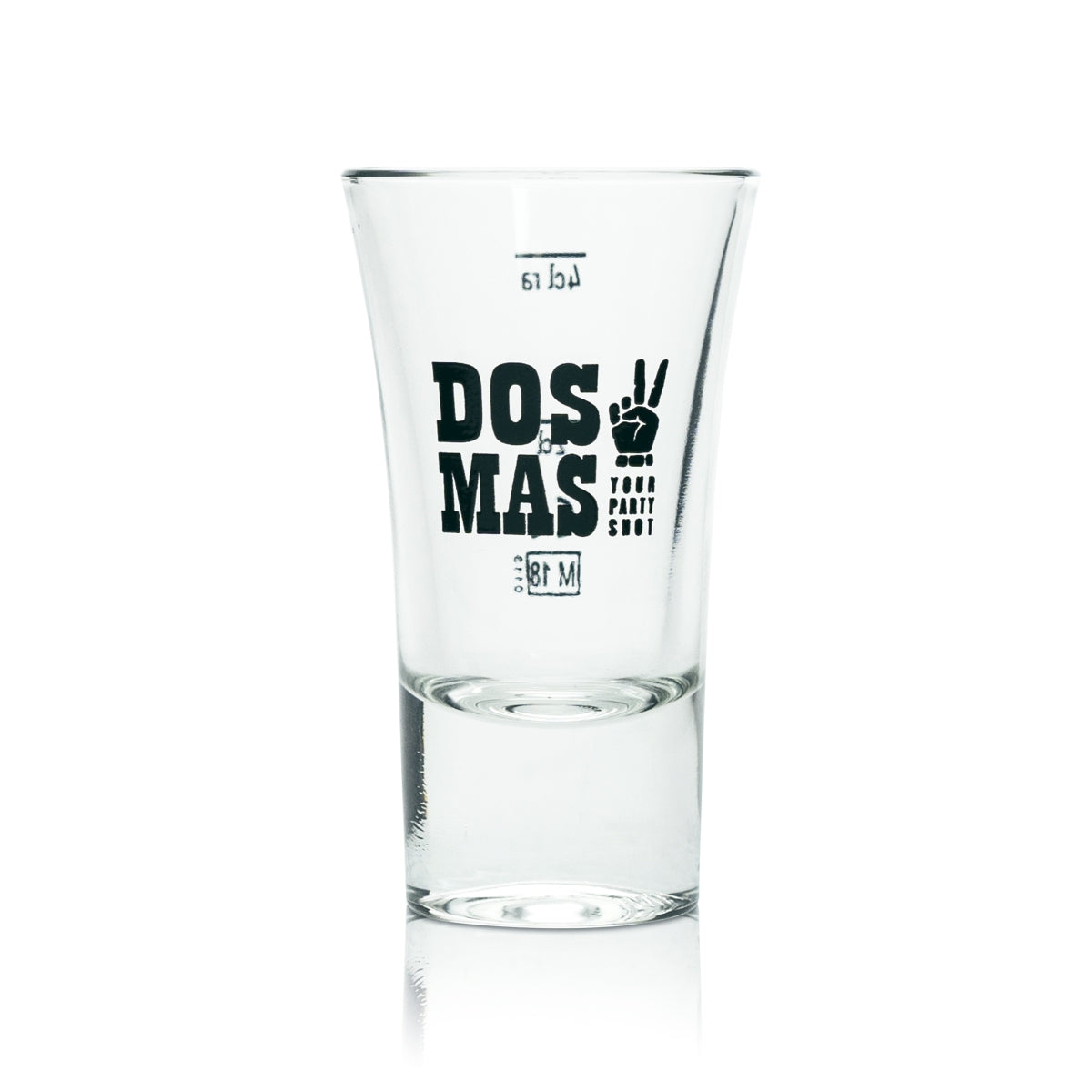 6 bicchieri Dos Mas da 4 cl per shot, bicchieri corti da bar, pub, ristoranti, feste, tequila – Vista 2