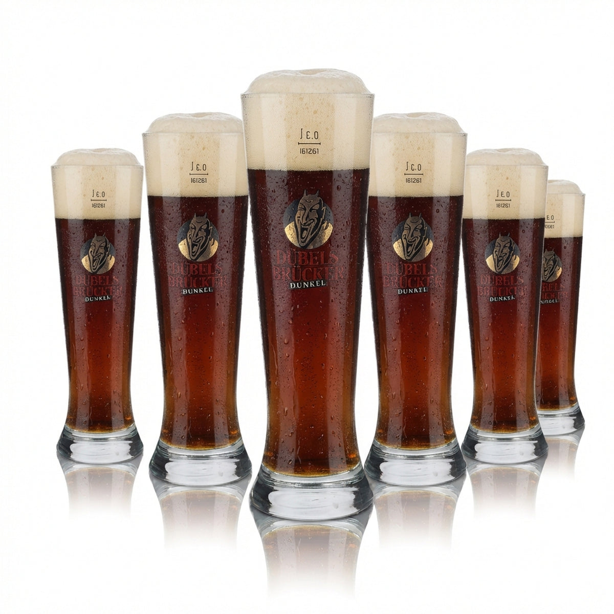 6 bicchieri Dübelsbrücker 0,3 l Merkur Tulipano Set di bicchieri da birra a calice Birrificio