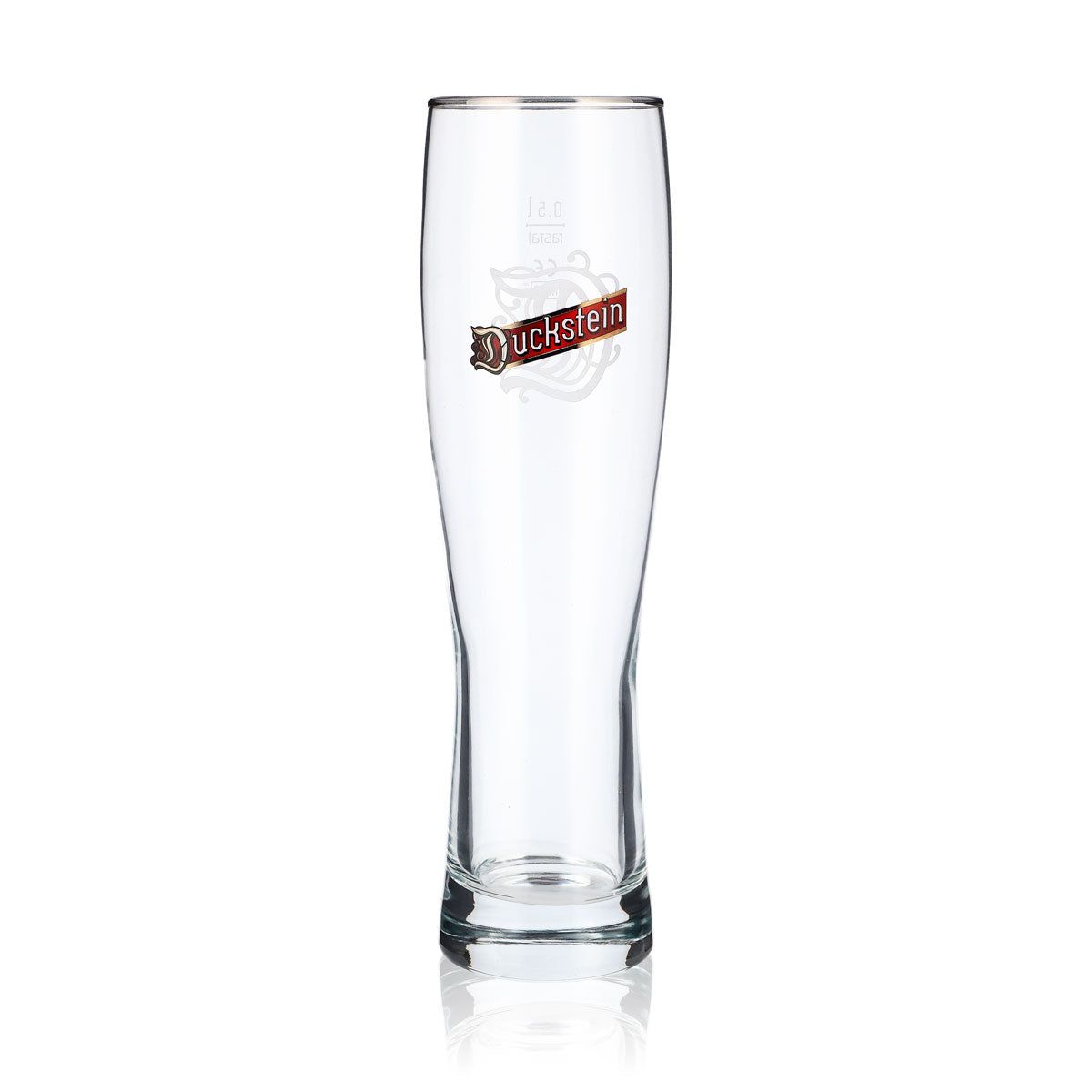 6 bicchieri da birra Duckstein da 0,5 l Bicchieri da birra in vetro con bordo argentato – Vista 2