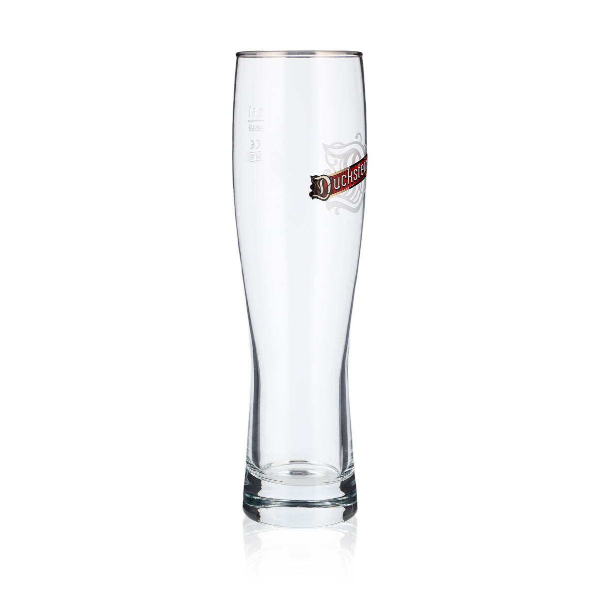 6 bicchieri da birra Duckstein da 0,5 l Bicchieri da birra in vetro con bordo argentato – Vista 3