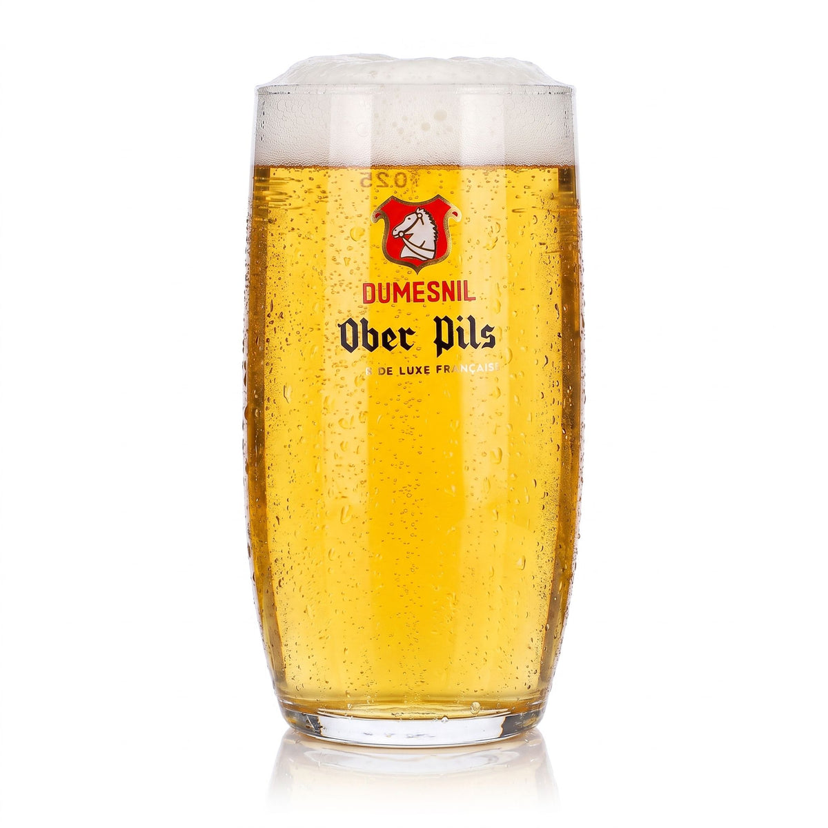 6 bicchieri da birra Dumesnil da 0,25 l, modello "Ober Pils" con logo rosso – Vista 2
