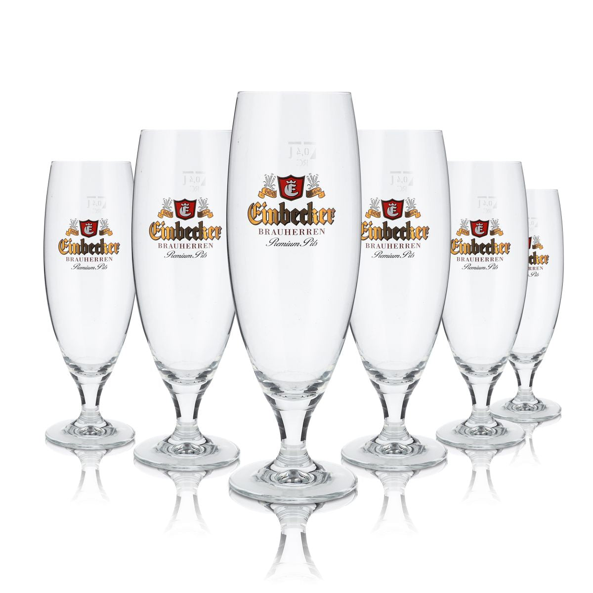 6 bicchieri da birra Einbecker da 0,4 l Bicchieri da birra Rastal Prestige