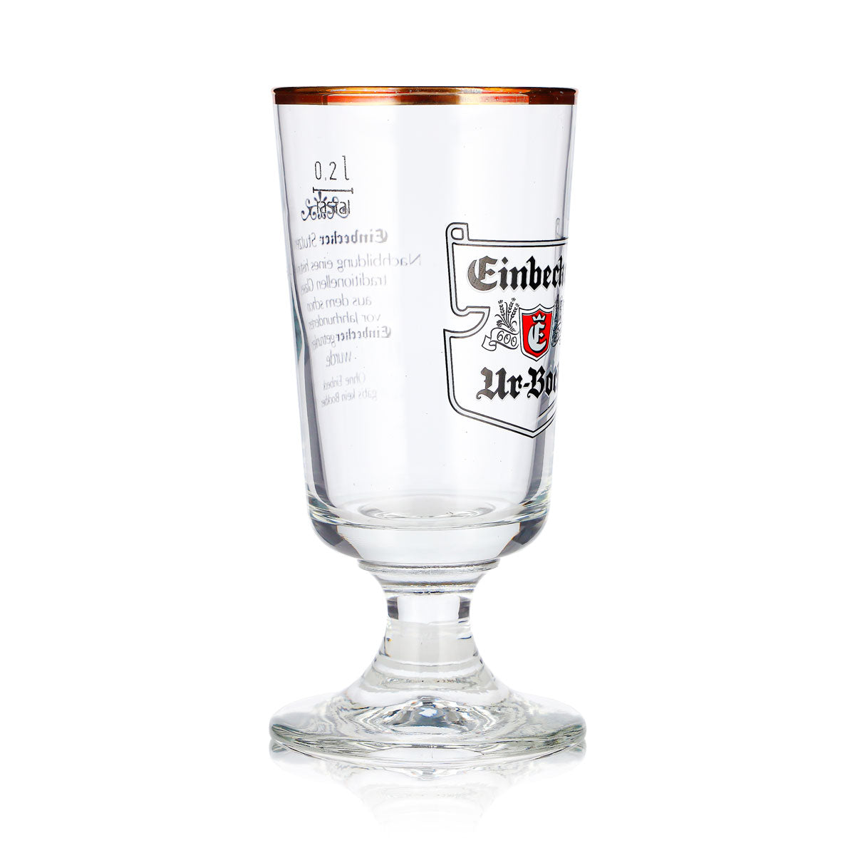 6 bicchieri da birra Einbecker da 0,2 l, modello "Urbock" a forma di coppa/tulipano con logo Rastal Brauerstutzen (set da 6) – Vista 4
