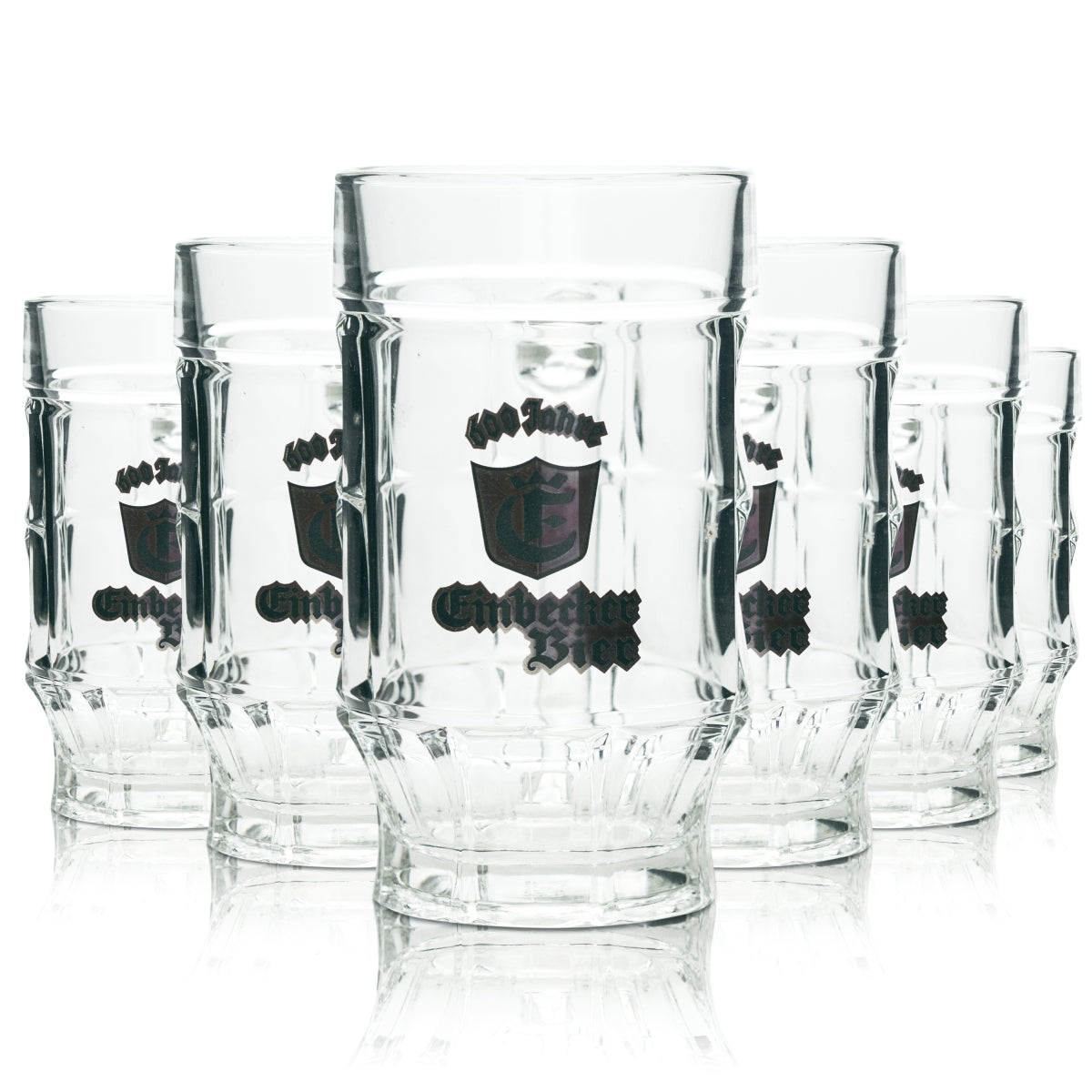 6 bicchieri da birra Einbecker 0,3 l boccale Strasburgo Sahm 600 anni bicchieri Seidel boccali
