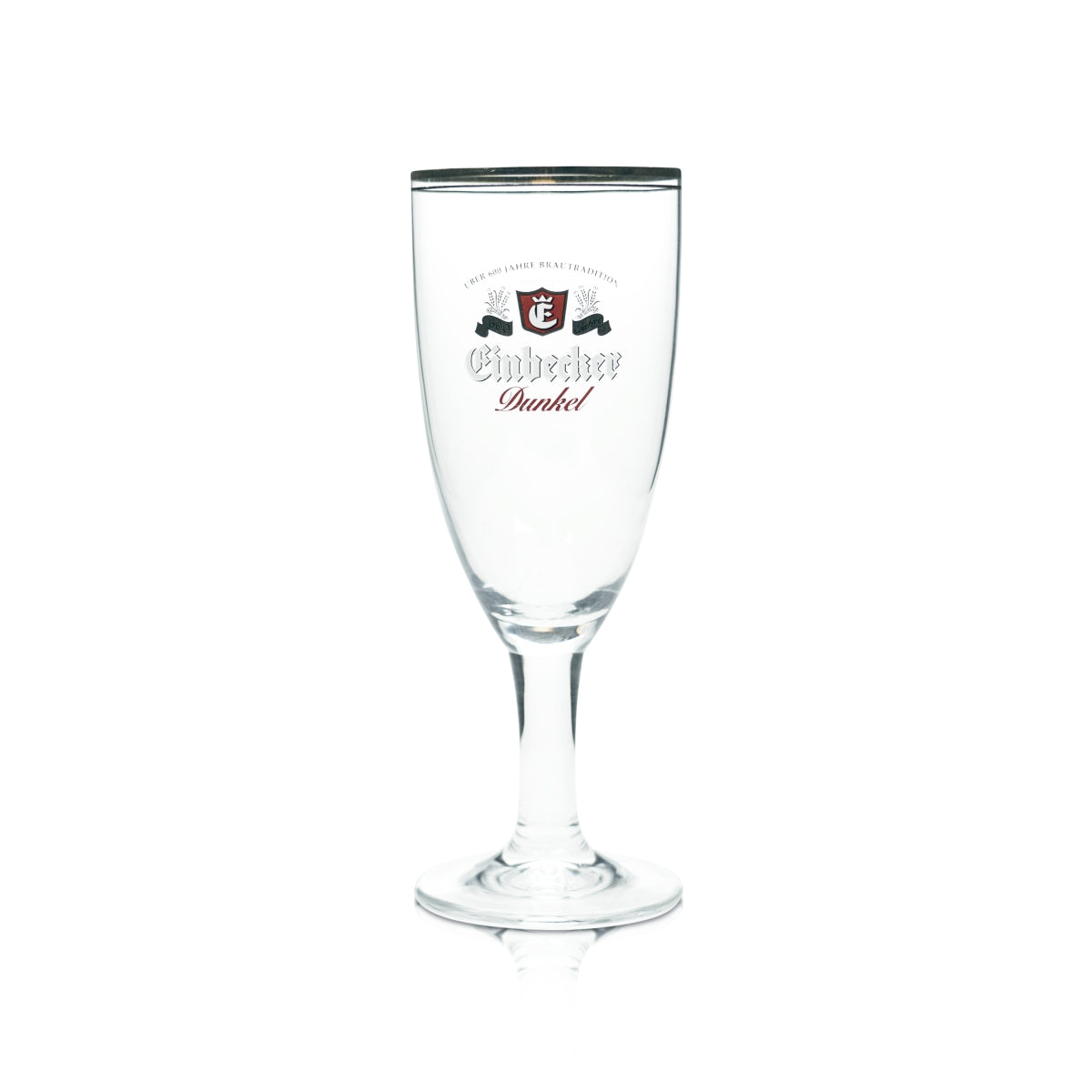 6 bicchieri da birra Einbecker 0,4 l a forma di coppa con bordo dorato Maredsous, birrificio, bar – Vista 2