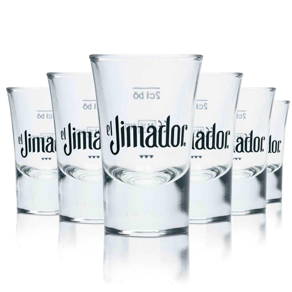 6 bicchierini El Jimador da 2 cl per tequila, calibrati, per uso gastronomico, Reposado
