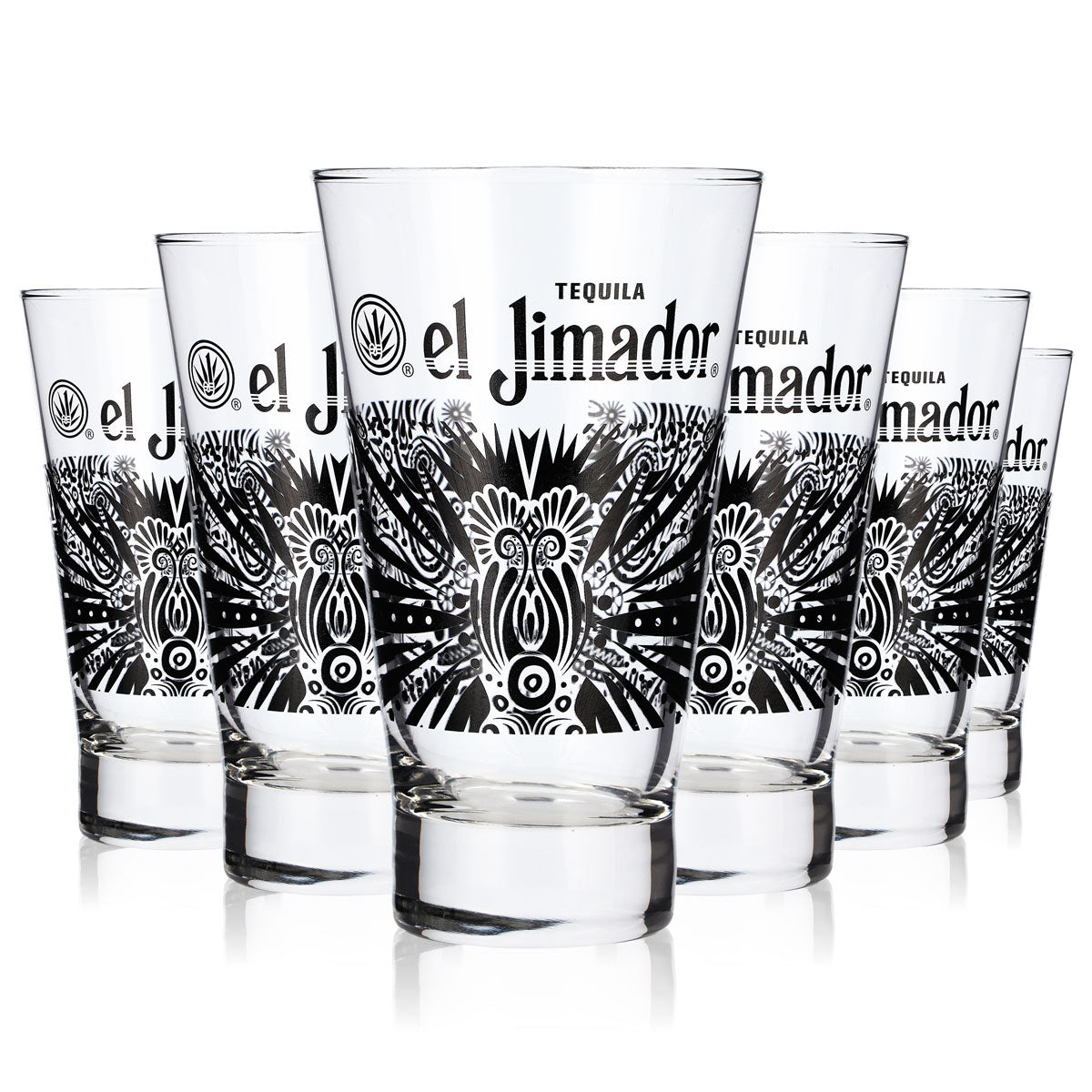 6 bicchieri da tequila El Jimador da 0,35 l – bicchieri da long drink, da cocktail e da gin tonic (set da 6)