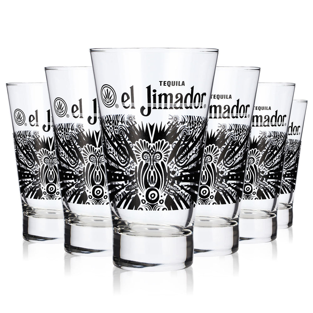 6 bicchieri da tequila El Jimador da 0,35 l – bicchieri da long drink, da cocktail e da gin tonic (set da 6)