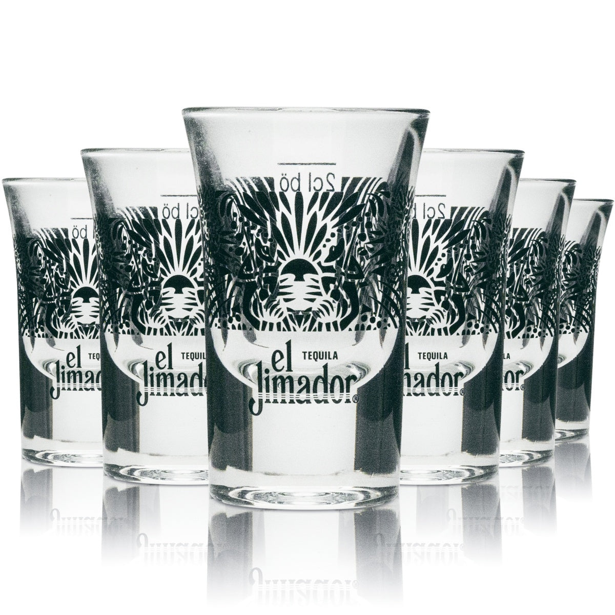 6 bicchieri da shot in vetro El Jimador Tequila 2 cl