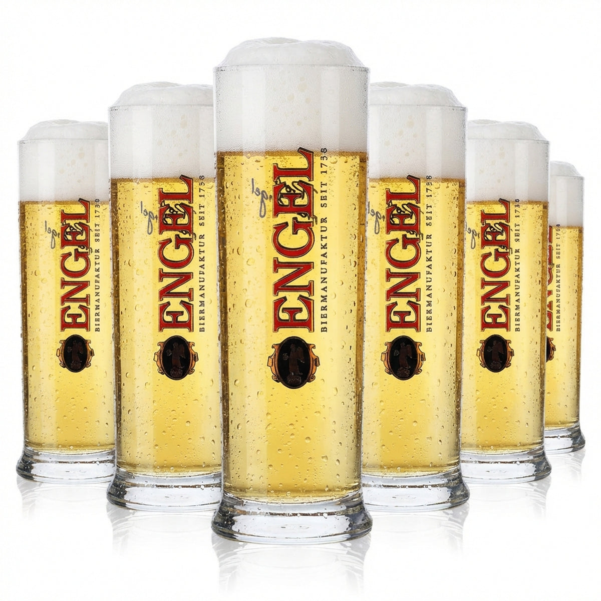 6 bicchieri Engel da 0,2 l Bicchieri da birra Bicchieri da bar Willi Set di bicchieri Birrificio Ristorazione