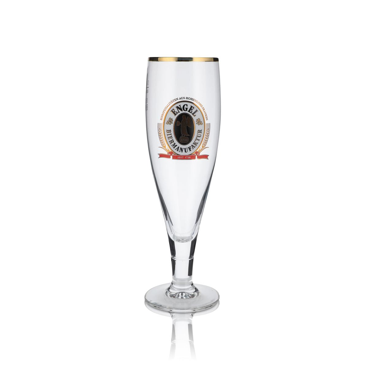 6 bicchieri Engel da 0,4 l Set esclusivo di bicchieri da birra Tulip con bordo dorato Brauerei – Vista 2