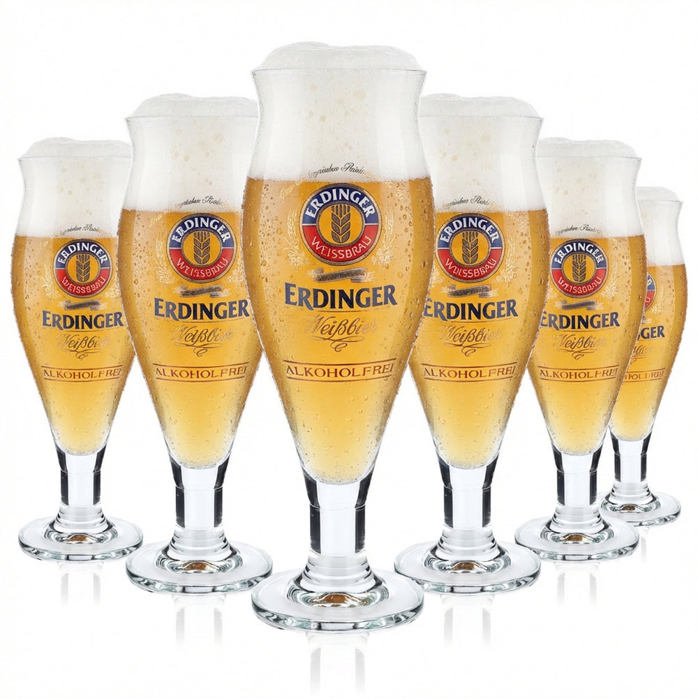 6 bicchieri da birra Erdinger Bicchieri da birra 0,5 l Bicchieri di design Analcolici Colani Ritzenho