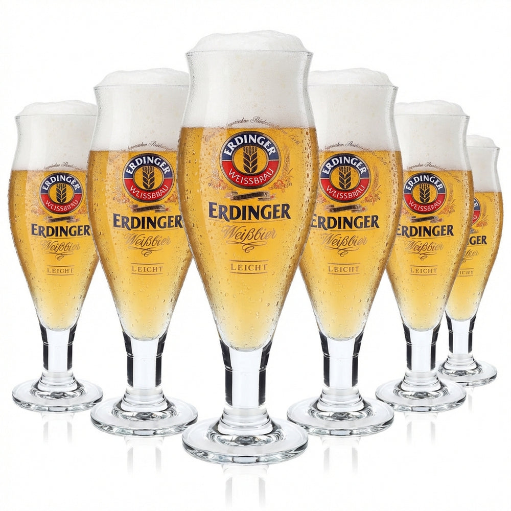 6 bicchieri da birra Erdinger Bicchieri da birra 0,5 l Bicchieri di design "Colani" Ritzenhoff