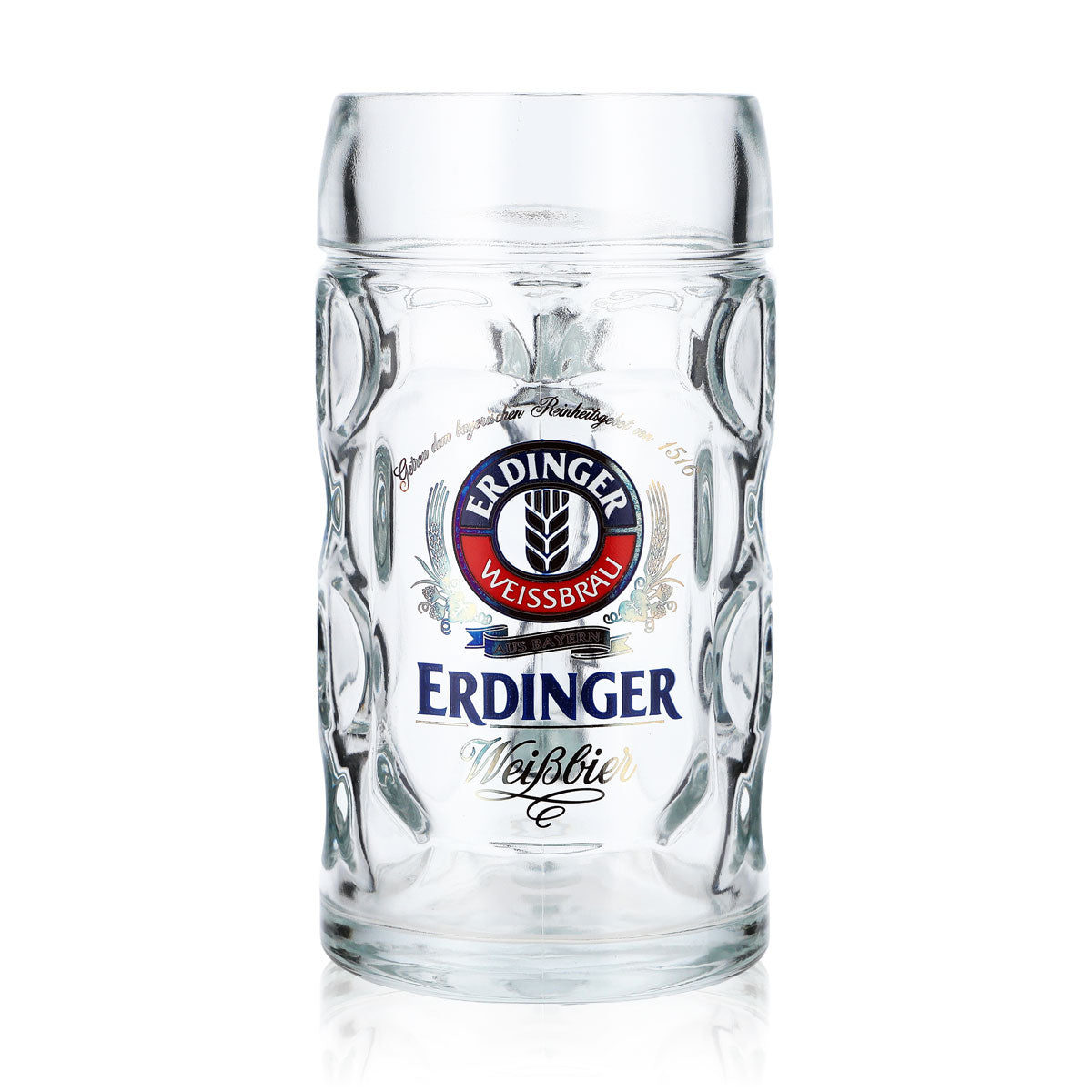 6 bicchieri da birra Erdinger Weissbier, boccale da birra da 0,5 l, boccale da birra, bicchiere da birra – Vista 2