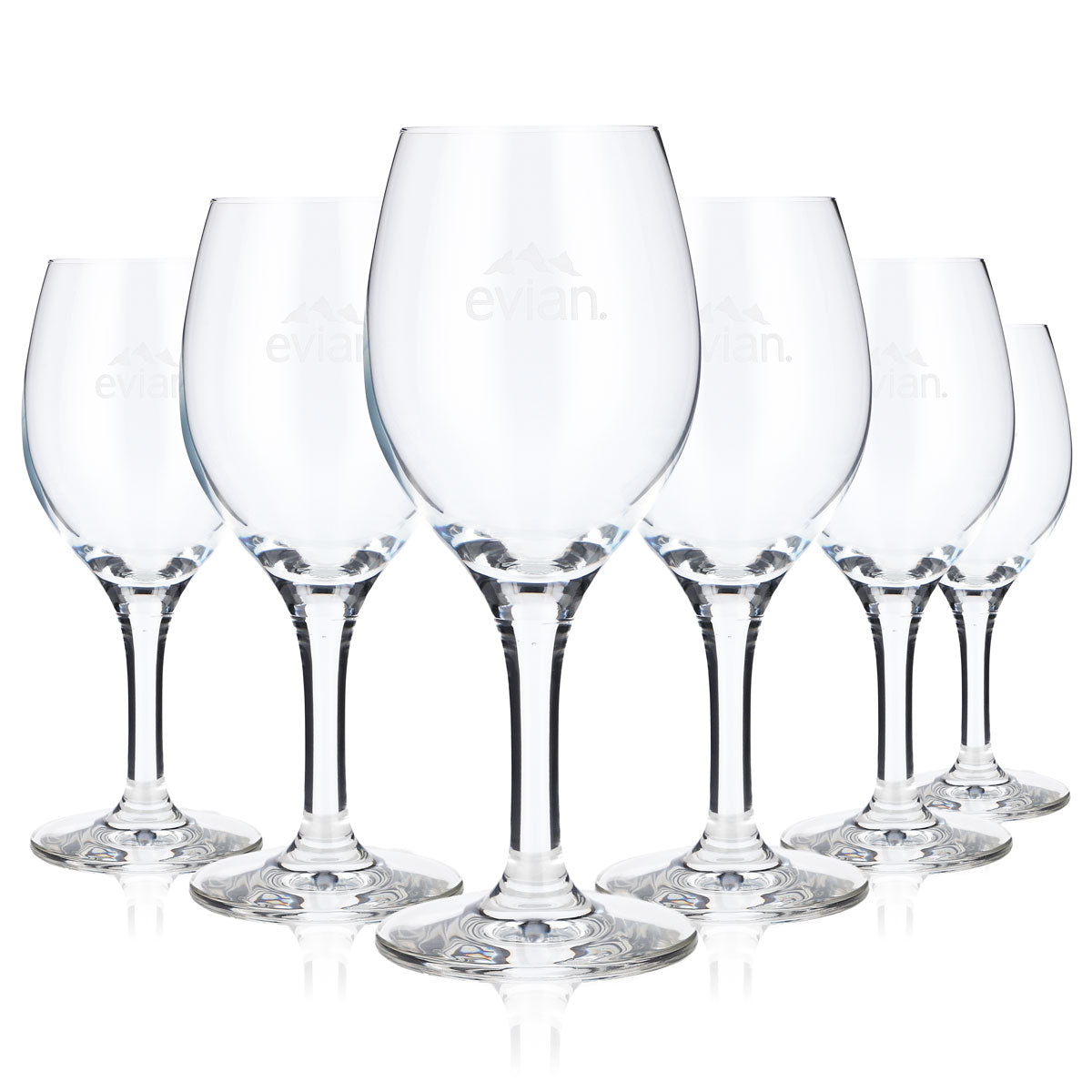 6 bicchieri Evian da 0,23 l Bicchieri da acqua Calice – Vista 5