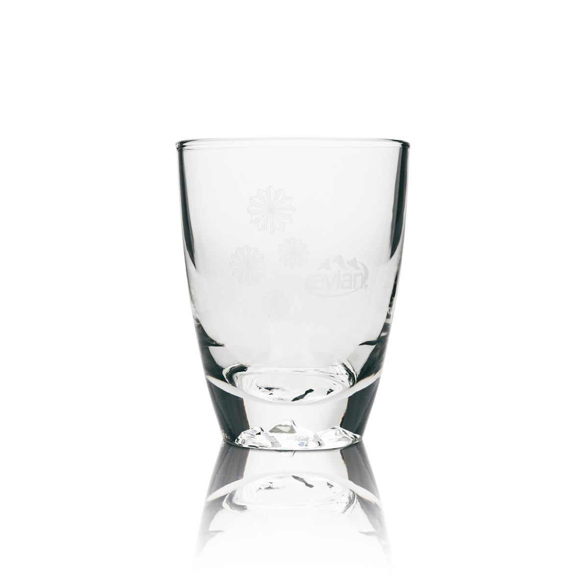 6 bicchieri tumbler Evian con albero sul fondo – Vista 2