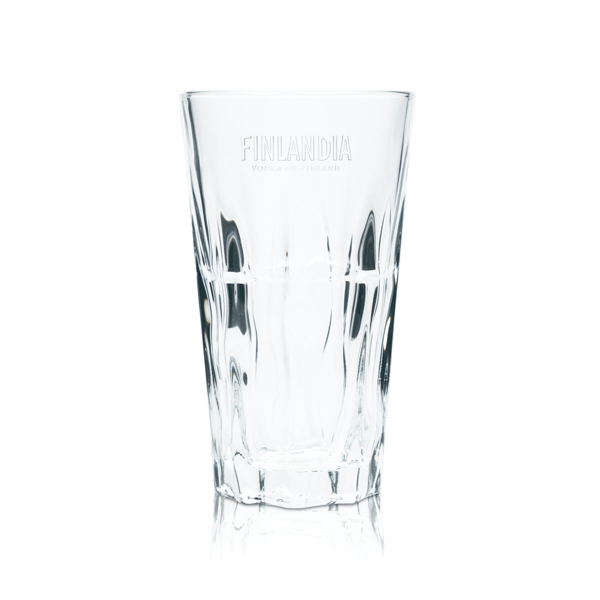 6 bicchieri Finlandia Vodka da 0,25 l Longdrink con rilievo Contorno Bicchieri da cocktail Taglio – Vista 2