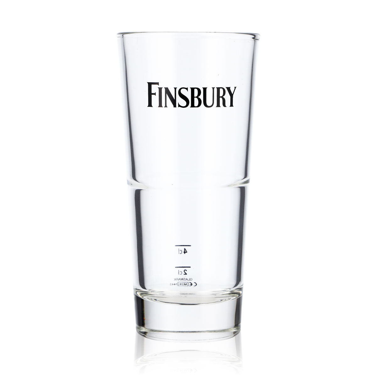 6 bicchieri da gin Finsbury Ginglas 0,35 l con logo nero orizzontale – Vista 2