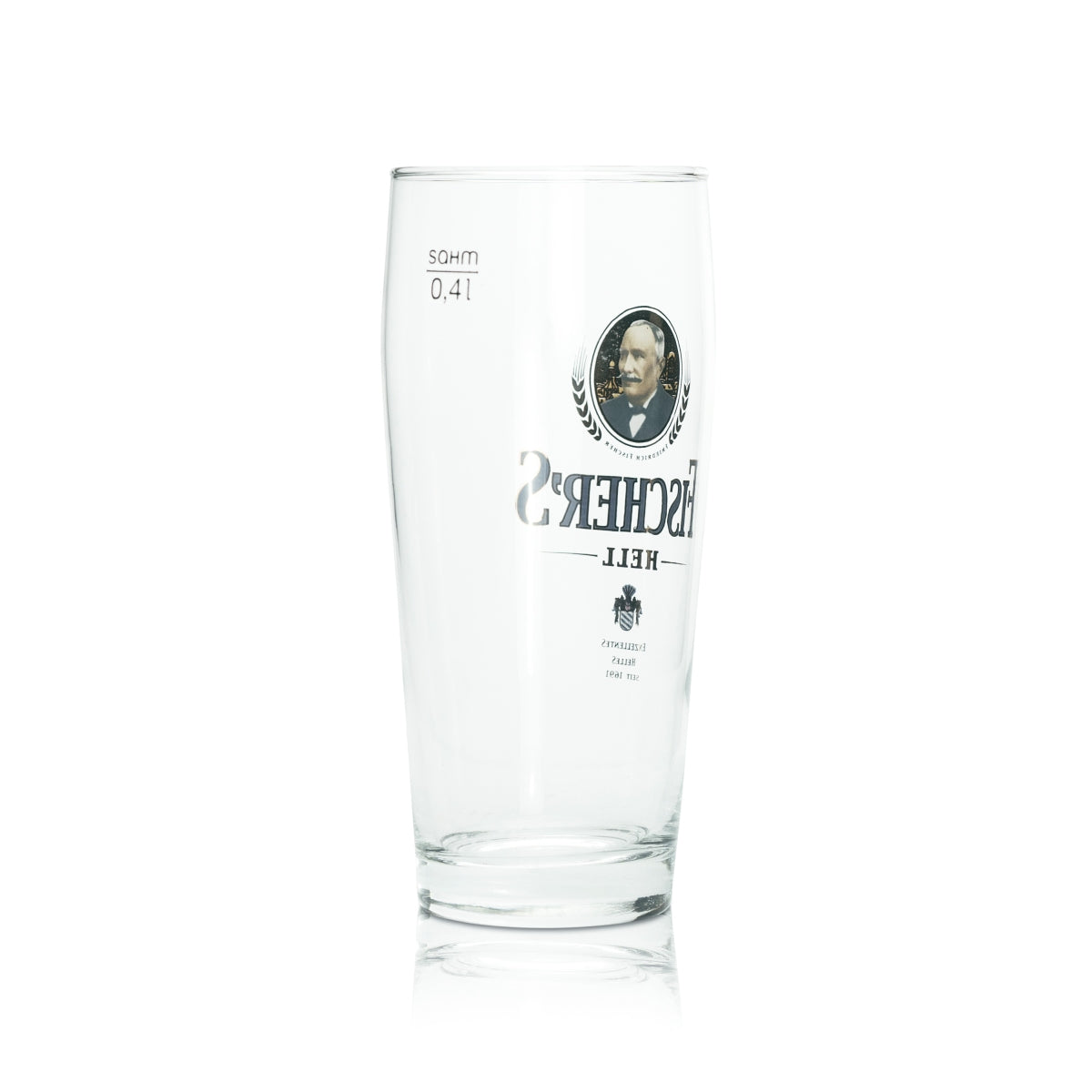 6 bicchieri Fischer 0,4 l Willy Becher Bicchieri da birra chiara Calibrati Gastronomia Birrificio – Vista 3