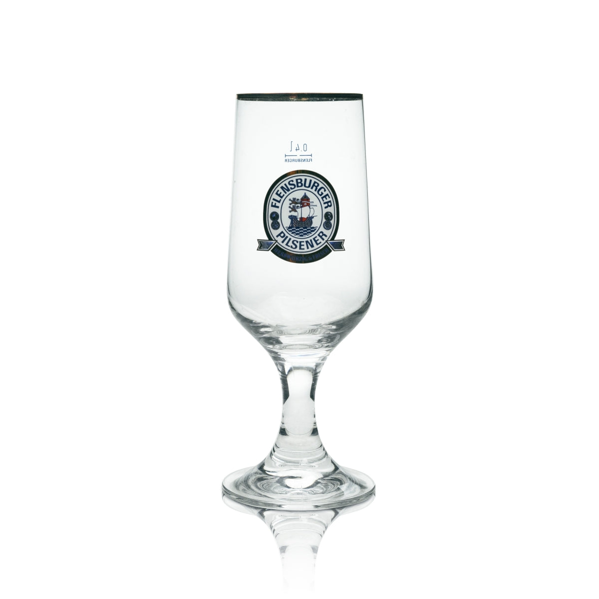 6 bicchieri da birra Flensburg 0,4 l, dal gusto fresco e speziato, con bordo dorato – Vista 2