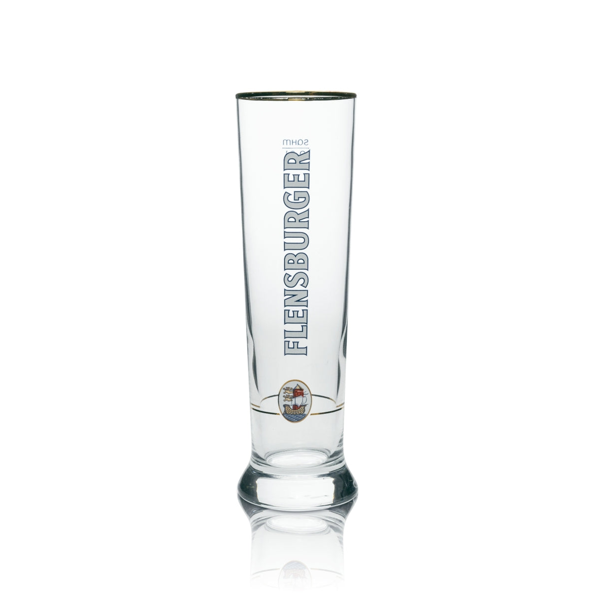 6 bicchieri da birra Flensburg con bordo dorato 300 ml rastal – Vista 2