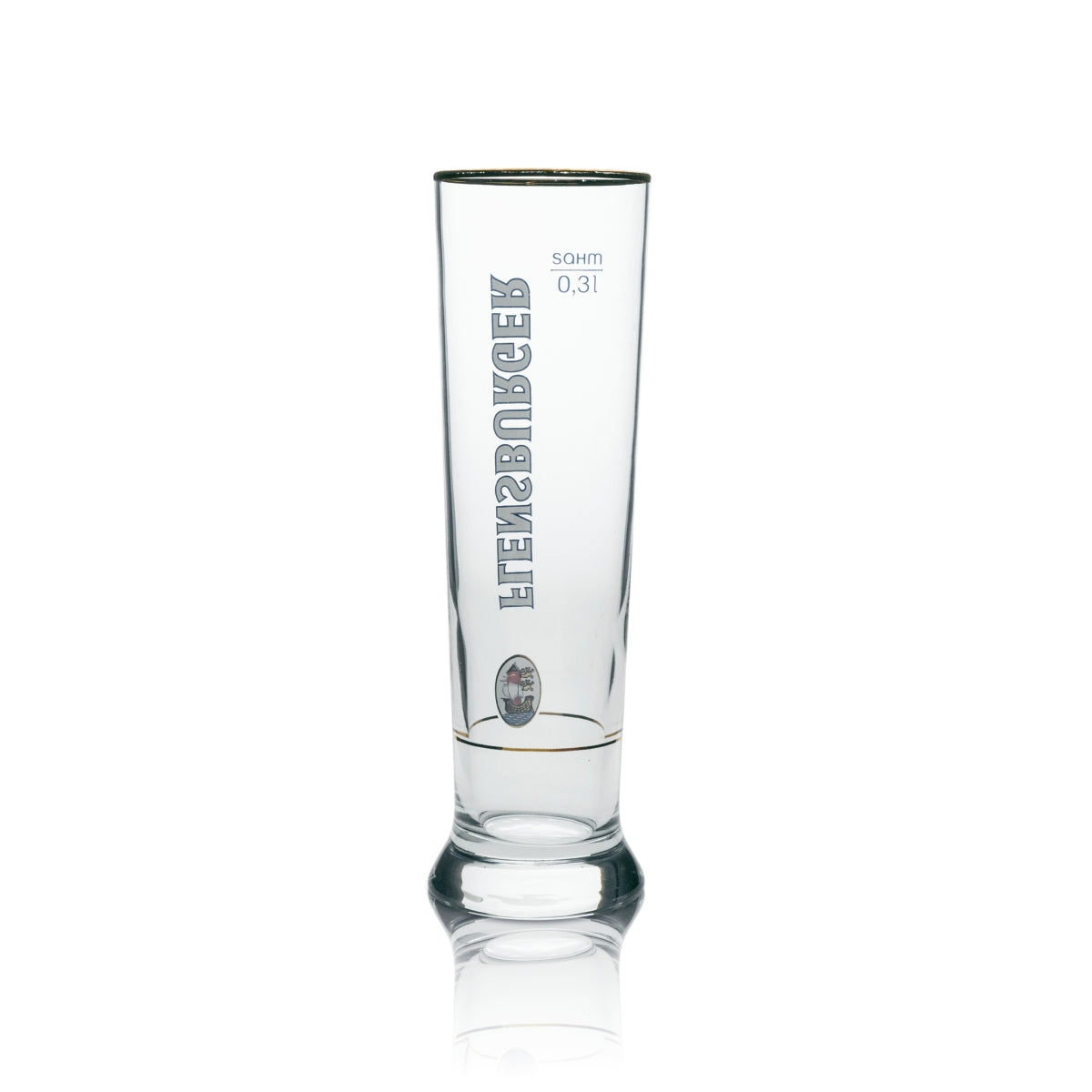 6 bicchieri da birra Flensburg con bordo dorato 300 ml rastal – Vista 3