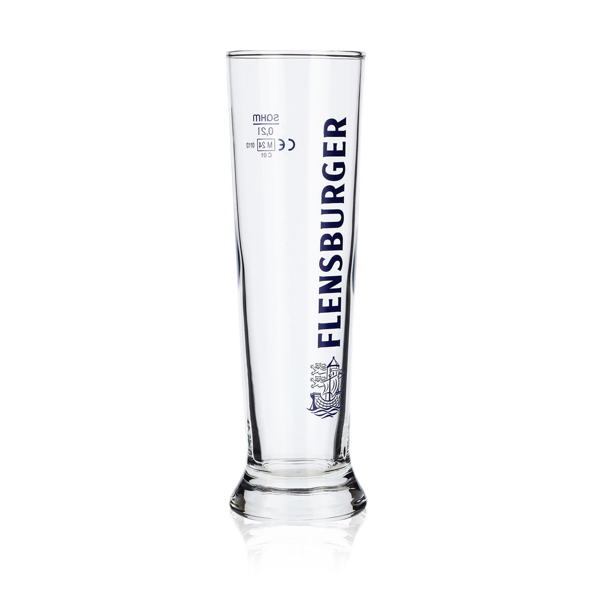 6 bicchieri da birra Flensburger da 0,2 l con scritta blu Sahm Vancouver – Vista 3