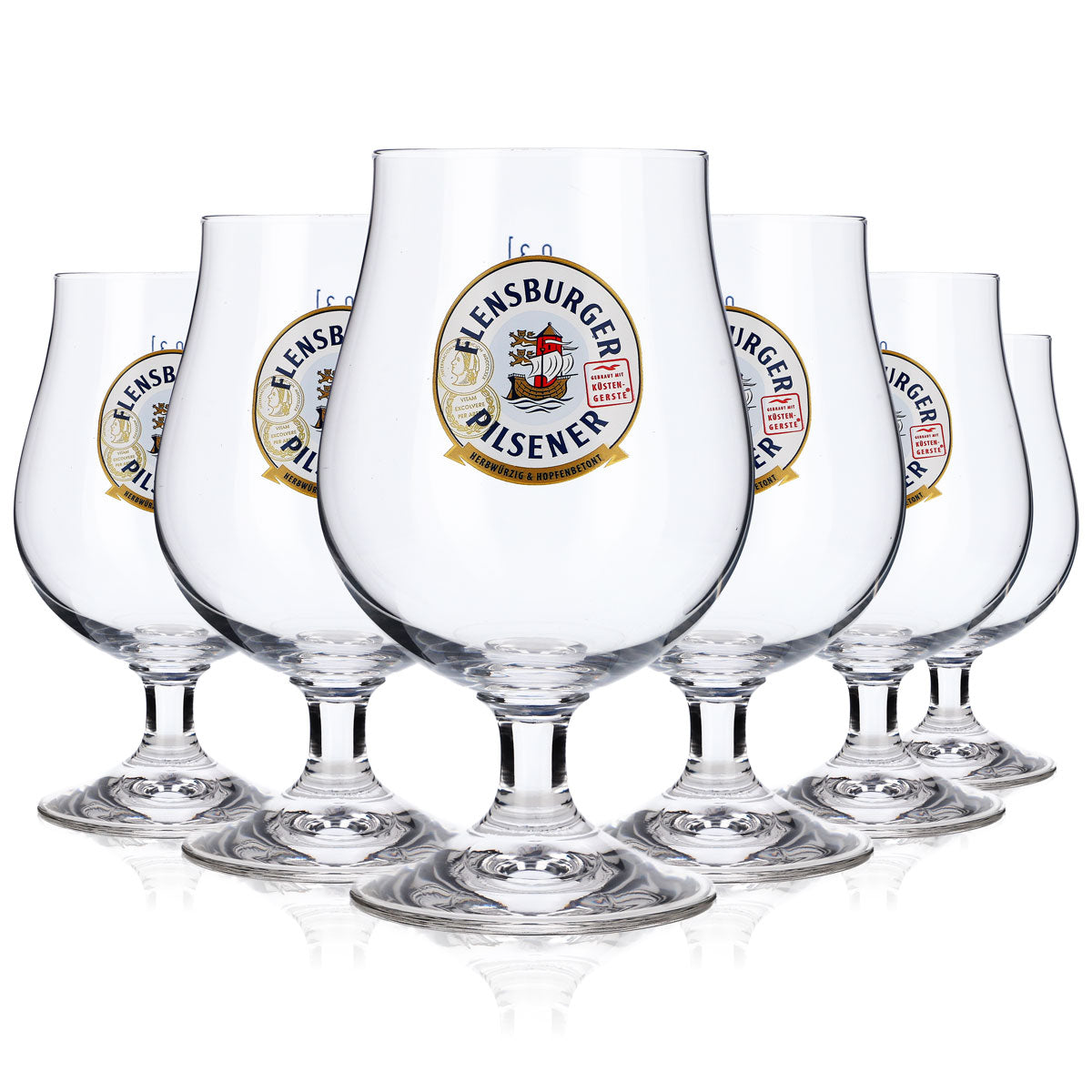 6 bicchieri da birra Flensburg da 0,3 l Bicchieri da birra Bicchieri sferici "Lüttich 2024" – Vista 5