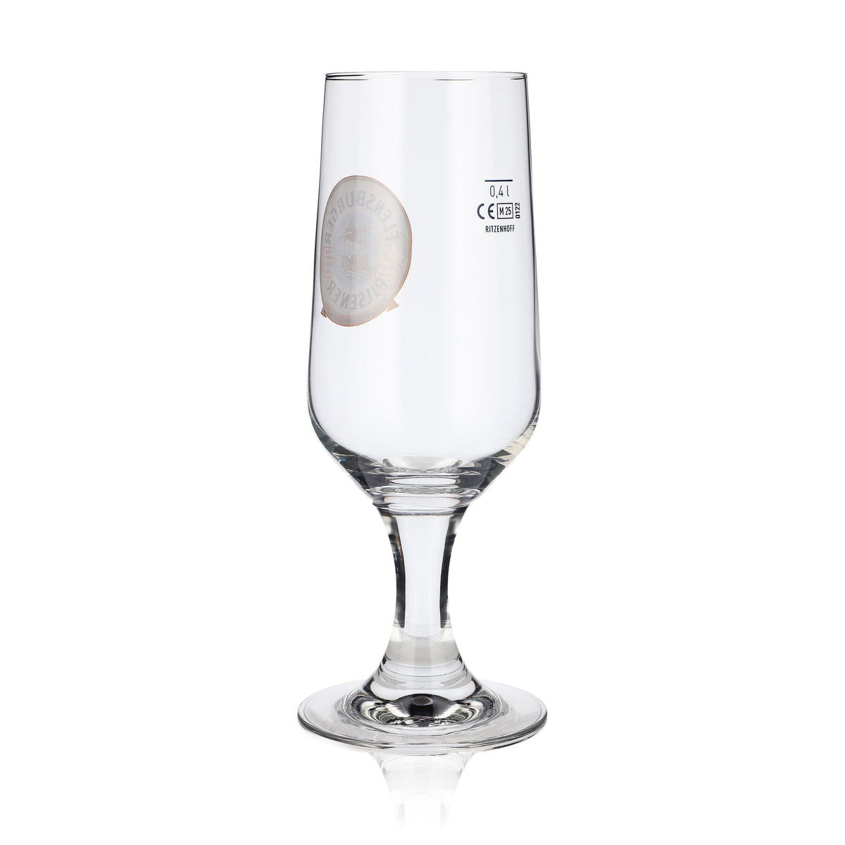6 bicchieri da birra Flensburger Pokalglas 0,4 l con bordo dorato Ritzenhoff – Vista 4