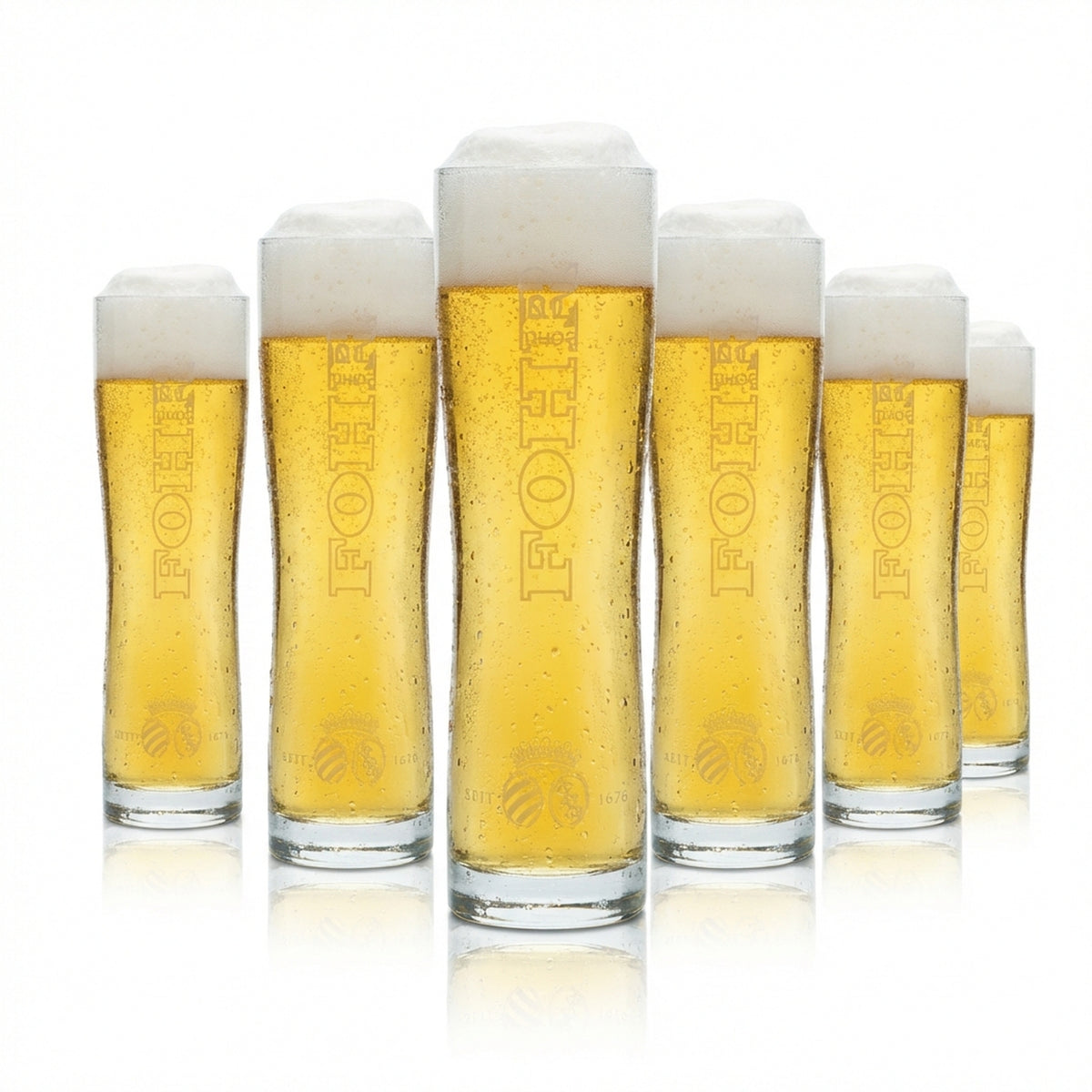 6 bicchieri da birra Fohr 0,2 l, forma a tulipano, birrificio, bar, birra Pils