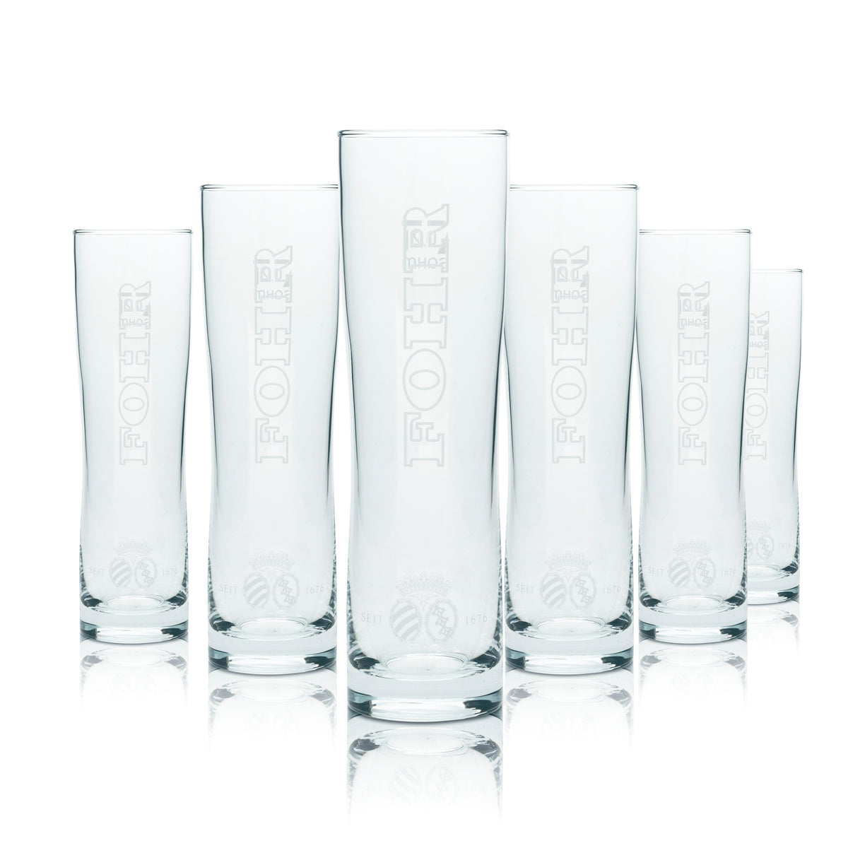 6 bicchieri da birra Fohr 0,2 l, forma a tulipano, birrificio, bar, birra Pils – Vista 4