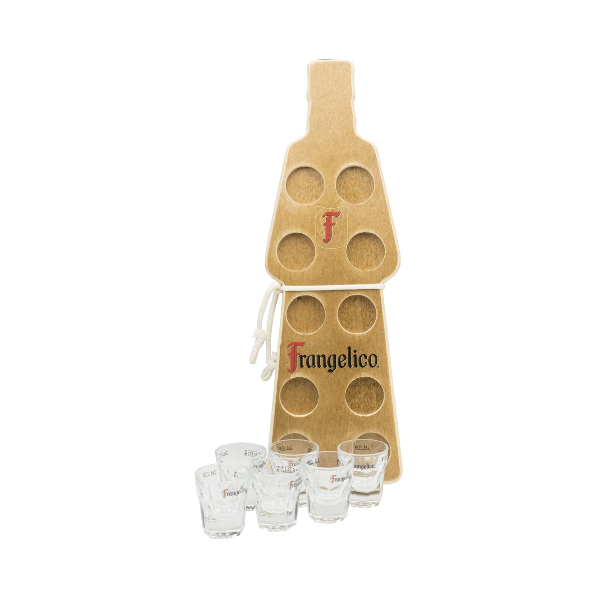 6 bicchieri Frangelico + vassoio Shot bicchieri da liquore bicchieri corti da 2 cl Stamper Shotmeter Schnapslatte – Vista 8