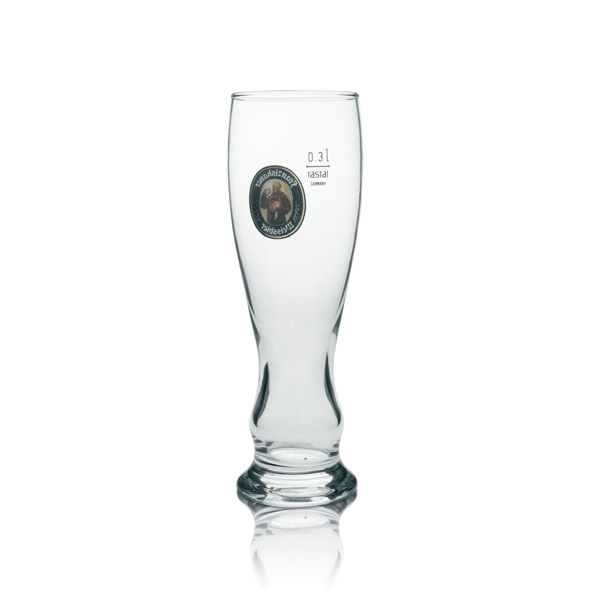 6 bicchieri da birra Franziskaner Weißbier 0,3 l Hefe Kristall Weizen calibrati per uso gastronomico – Vista 5