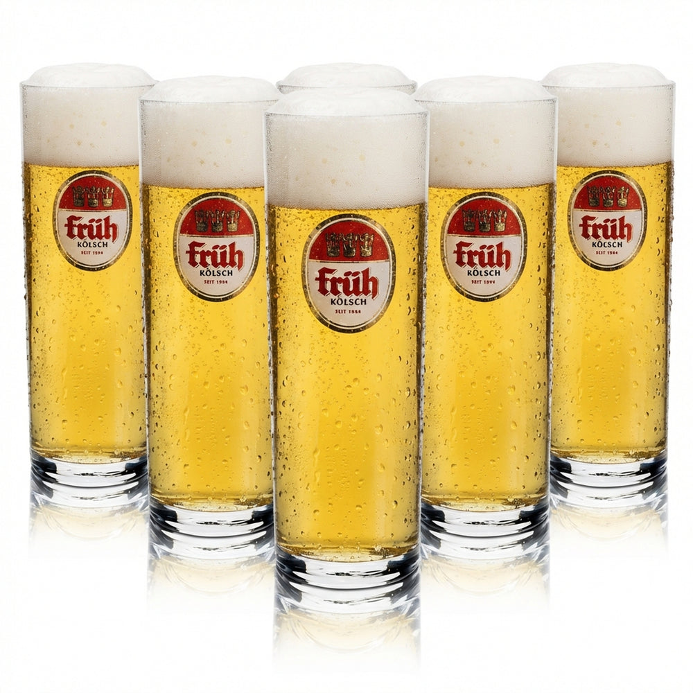 6 bicchieri da birra Früh Kölsch 0,3 l Rastal