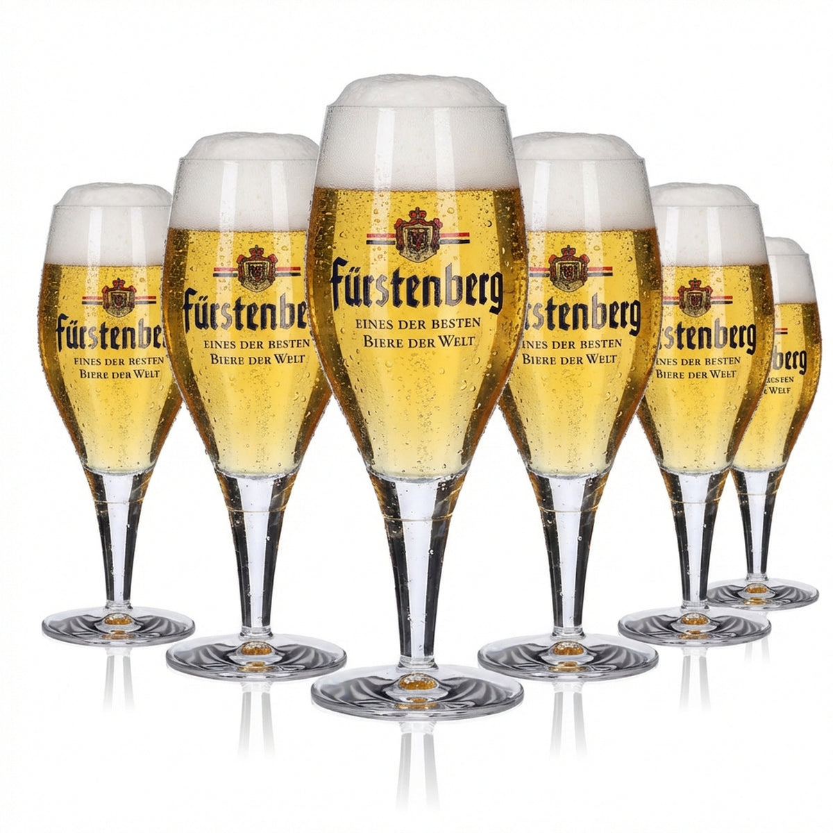 6 bicchieri da birra Fürstenberg / Bicchieri esclusivi Bicchiere da birra Tulpe Bicchiere da birra Tulpe 0,25 l