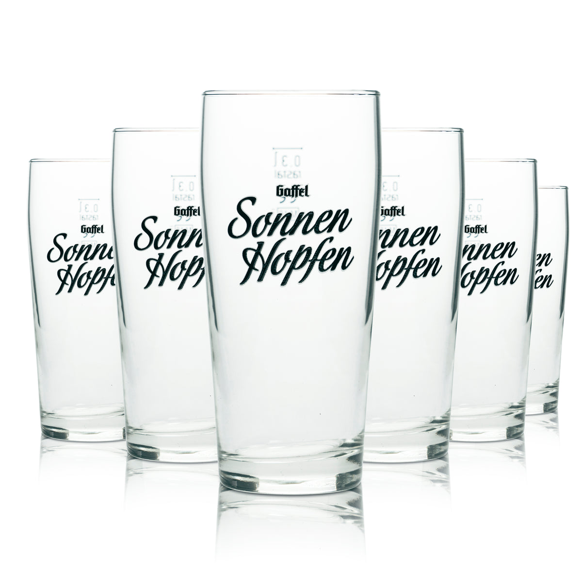 6 bicchieri da birra Gaffel 0,3 l "Sonnenhopfen" Kölsch Willi Rastal Colonia – Vista 4