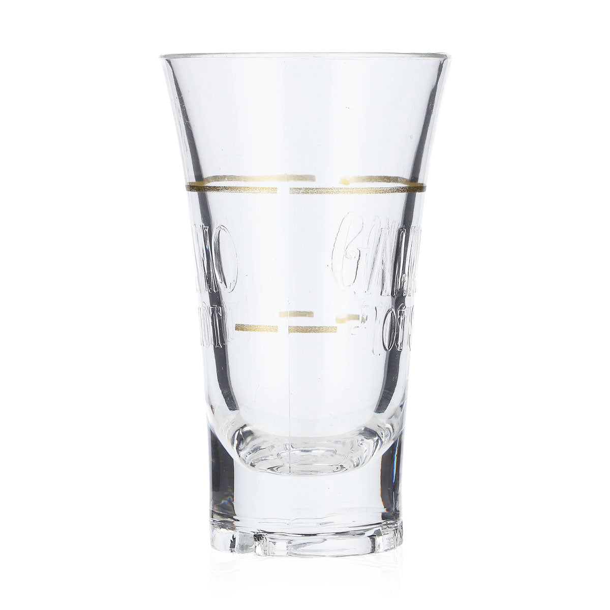 6x Bicchierino in acrilico per liquore Galiano, modello corto, versione dorata – Vista 3