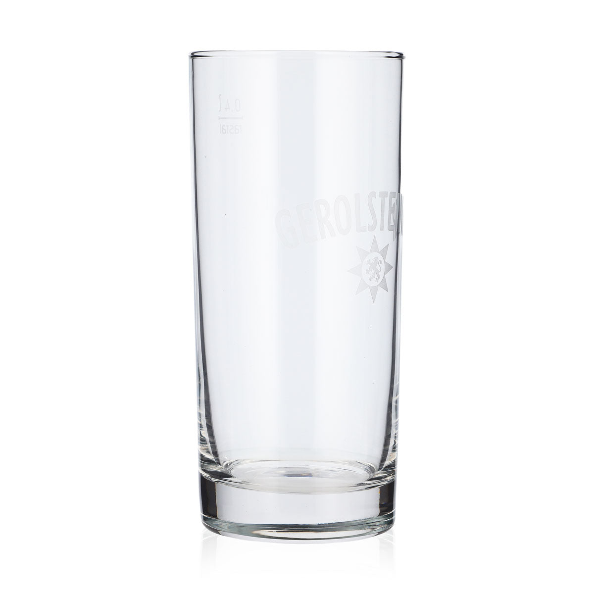 6 bottiglie d'acqua Gerolsteiner in vetro da 0,4 l con logo Rastal bianco (confezione da 6) – Vista 3