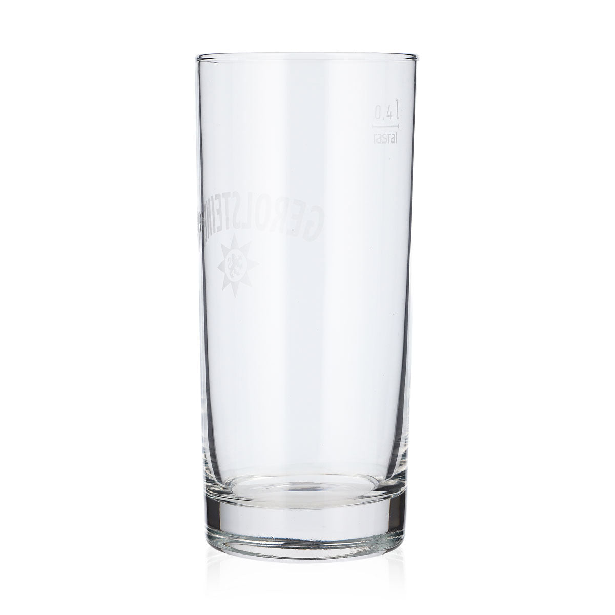 6 bottiglie d'acqua Gerolsteiner in vetro da 0,4 l con logo Rastal bianco (confezione da 6) – Vista 4