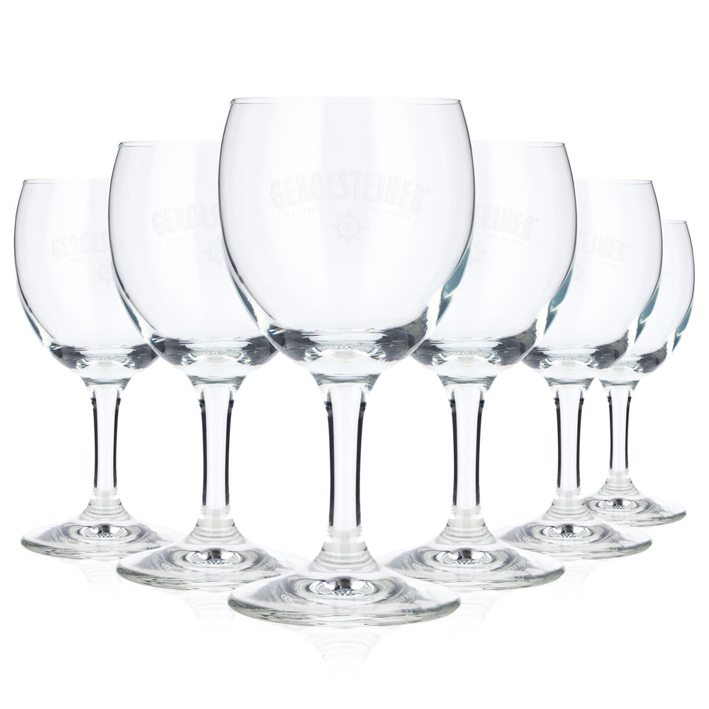 6 bicchieri da acqua Gerolsteiner 0,24 l Kelch Ritzenhof
